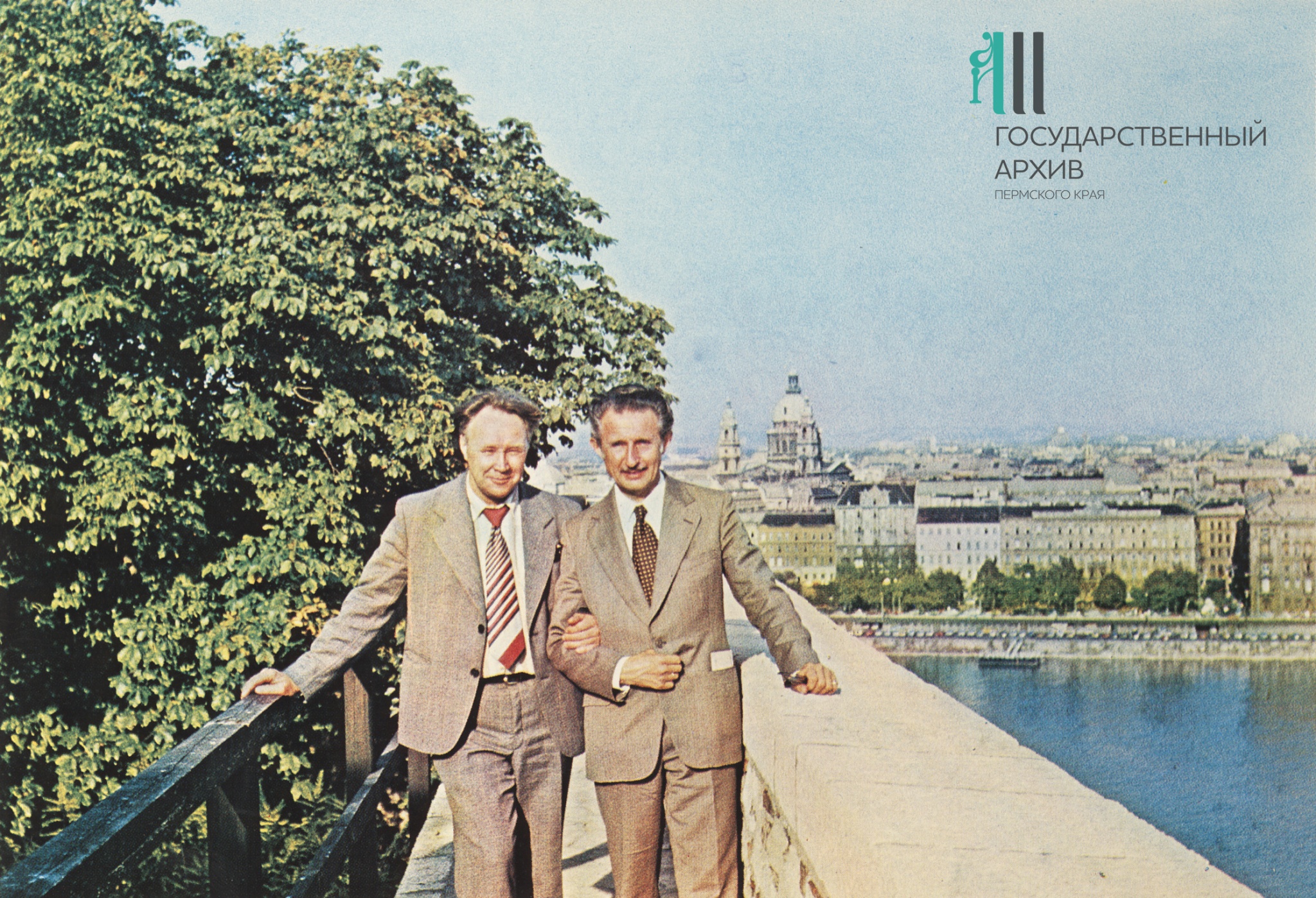 6. Ф.р-1740.Оп.1.Д.85. И.А.Печеркин с коллегой из Венгрии.jpg