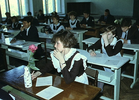 Экзамены в школе. 