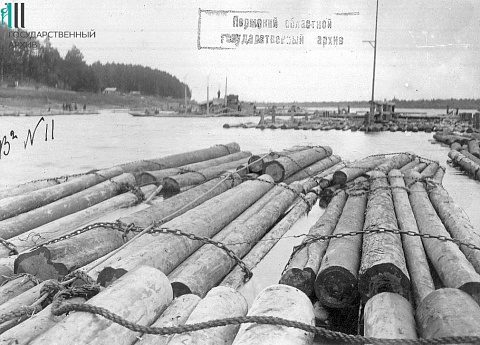Лесосплавные плоты
